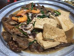 -东来菜馆•手抓海鲜家常菜•海鲜锅贴(鸽子窝店)