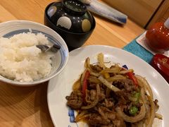 猪肉炒芽菜套餐-希望日本料理(保利香槟花园店)