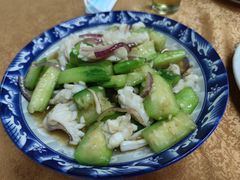 丝瓜炒鱿鱼-电白鸭粥店(下沙二坊88号店)