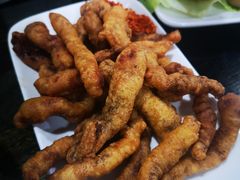 现炸酥肉-黔府豆米火锅野菜馆(南马店)