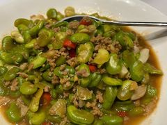 手剥蚕豆煮肉碎-同庆楼(天鹅湖万达店)