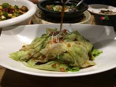 白灼新生菜-马仕玖煲·融合菜·酥不腻烤鸭(人大店)