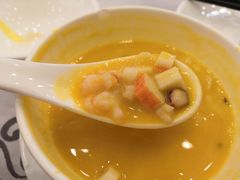 南瓜忌廉海鲜汤-岭南海晏楼(东晓南店)