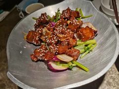 蒜香蜜汁排骨-绿茶餐厅(天津天河城店)