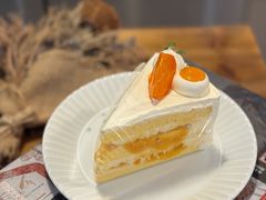 豆乳流心柿子奶油蛋糕-猫里有甜