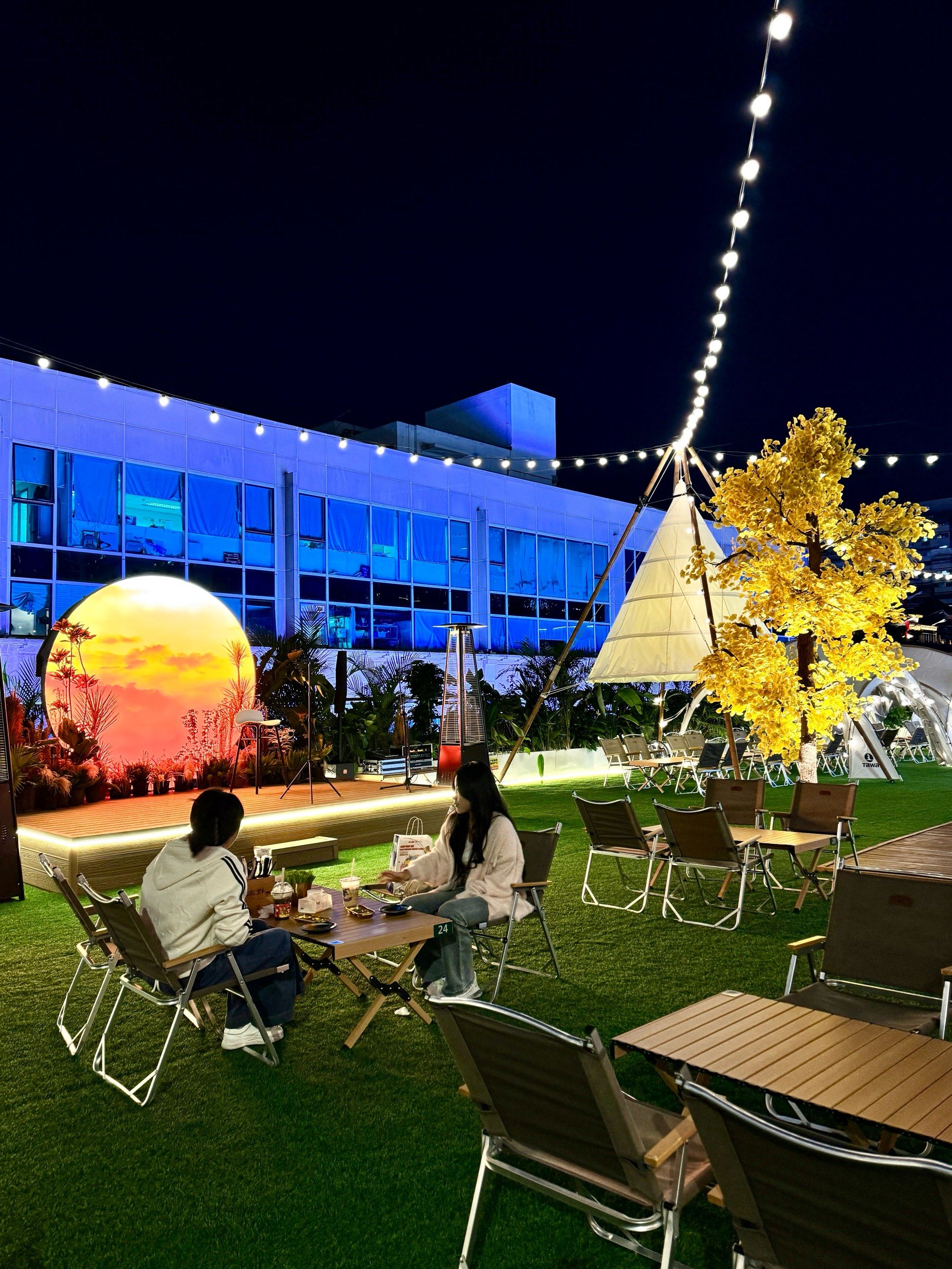 梦幻露台星空美