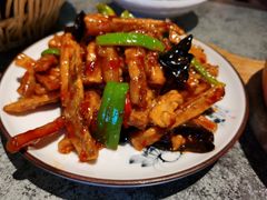 鱼香茄子-华盛园卷子王农家菜水库鱼