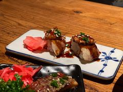 火炙牛肉鹅肝寿司-藤原布二·大正创意料理(五台山店)