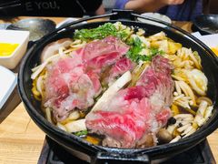 雪花牛肉寿喜锅-隐泉之语日式料理(王府中环店)