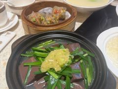 胡椒韭菜浸猪红-顺轩海鲜火锅酒家
