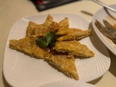 菜脯肉松鲜虾煎蛋角-利苑酒家(宜安广场店)