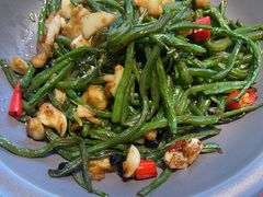 砂窝扁豆丝-鸽子侯·家宴·平价海鲜(市图书馆店)