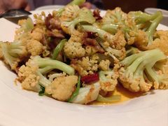 XO酱五花肉炒有机花菜-锦园春香港茶餐厅(西海湾旗舰店)
