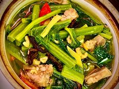 腩肉春菜煲-大洋家·精品潮汕菜·生腌砂锅粥(天河东路店)