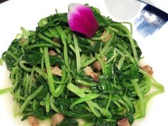 碎油渣炒鸡毛菜-北平楼·烤鸭·北京菜(牡丹园店)