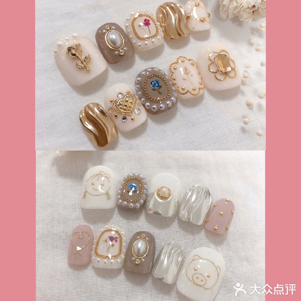 搭配圆润有光泽的珍珠更棒yo