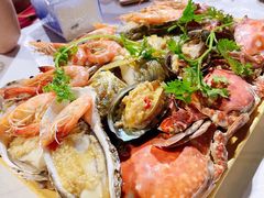 海鲜中咖拼盘-阿尔法海鲜排档(爱琴海店)