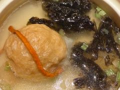 顶汤头水紫菜三白酿面筋-卯时·龙光雅宴·精致锡帮菜(惠山古镇店)