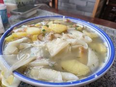 土豆咸菜肉丸子面皮-天台徐家小吃