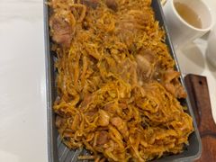 铁板酸菜煸五花肉-上关东东北菜(夫子庙水游城店)