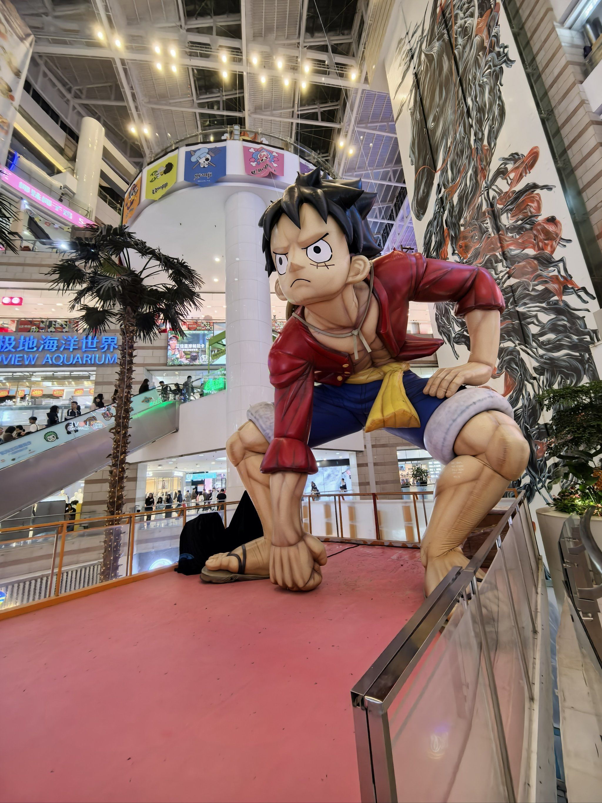 航海王草帽商店快闪动漫展👒超大路飞登录正佳