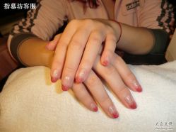 甲油彩胶渐变效果-指慕坊美甲造型