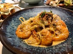 鲜茄茸大虾配马斯卡朋意大利面-BE BRIGHT KITCHEN(正佳广场店)