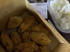 炸鸡翅一半一半-富乐满韩国正宗炸鸡韩国料理(虹泉路店)