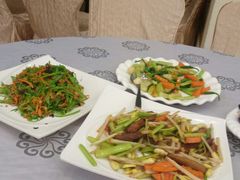 三天前的田园三鲜，花生苗炒叉烧-岭南海晏楼(东晓南店)