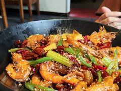 香辣干爆虾-禧福徕盆盆香川菜馆