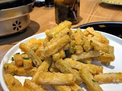 蛋黄焗南瓜-头上红煨盐鸡·非遗院子餐厅
