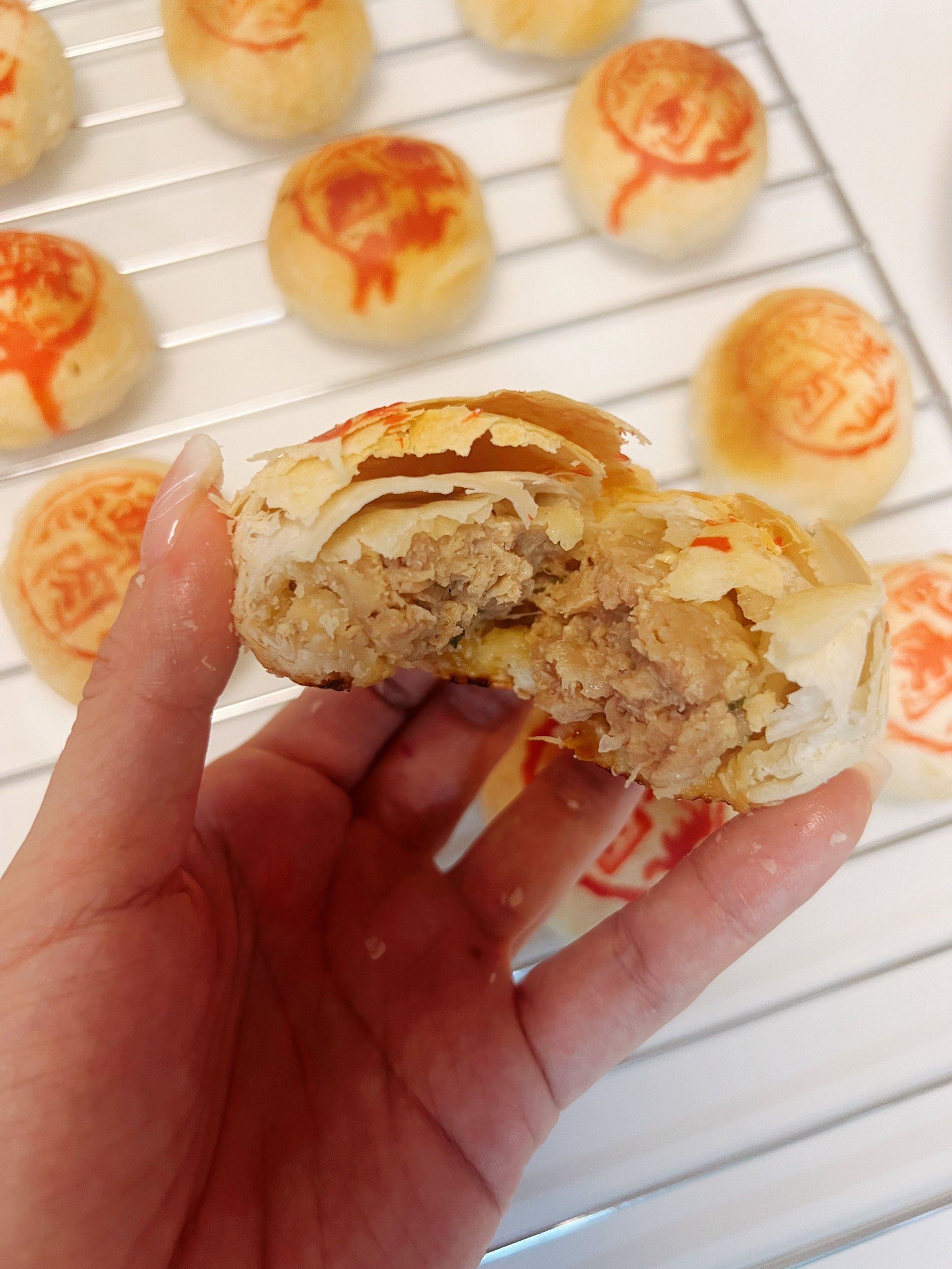 自制鲜肉月饼绝绝子