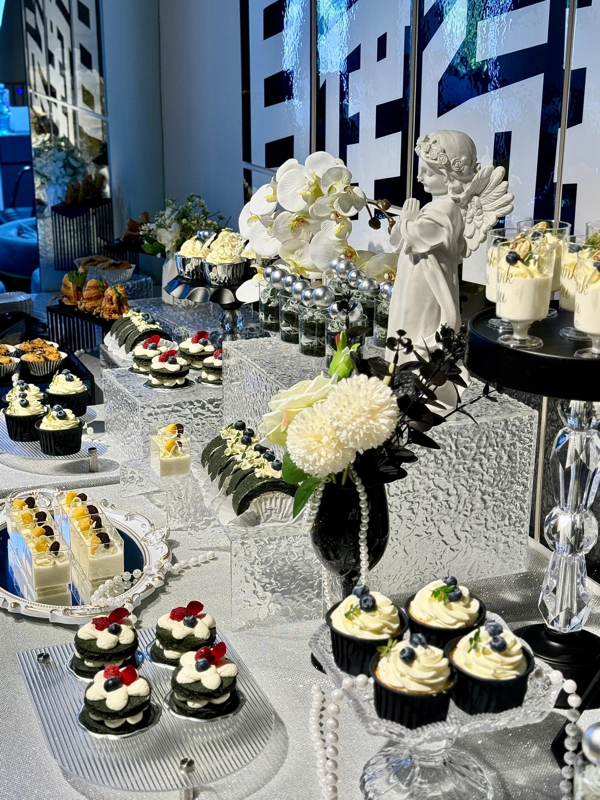 黑银色 开业茶歇
#新店开业 #茶歇