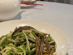 茭白炒现划鳝丝-玫瑰厅上海菜(兴国路店)
