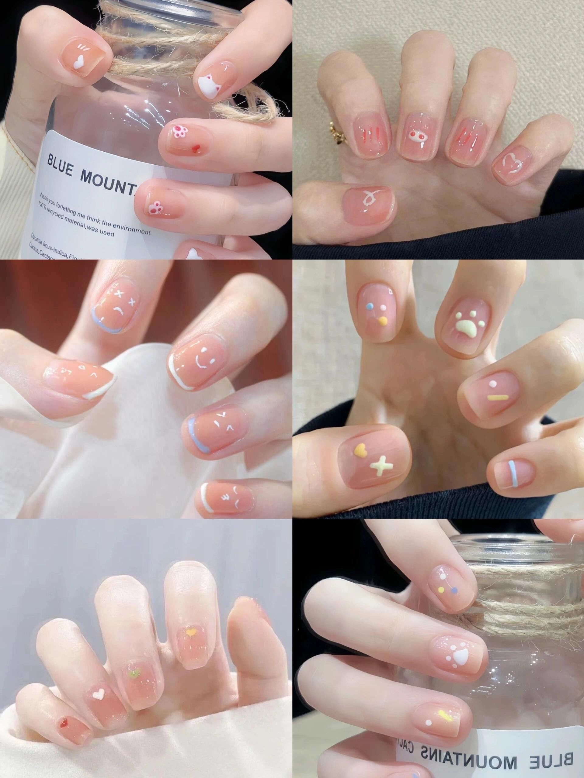 小清新美甲,少女心爆棚✨