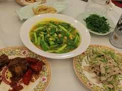 炝拌丝瓜尖-鸿宾楼(展览馆路店)