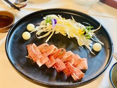 三年金钱火腿配大理手撕乳扇-泓0871臻选云南菜·味庄