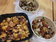 铁板鱿鱼炒年糕-学府小吃一条街(北大门商业街店)