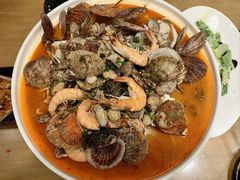 -海派美食·家宴海鲜青岛菜·石锅鲽鱼头(东方城店)