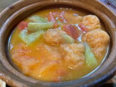 番茄丝瓜炒面筋-沈记菜馆(酒仙桥路店)