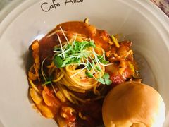 西红柿辣鸡意大利面-Cafe Alice咖啡爱丽丝(奥城店)