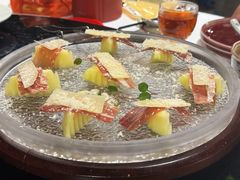 三年金钱火腿配大理手撕乳扇-泓0871臻选云南菜·味庄