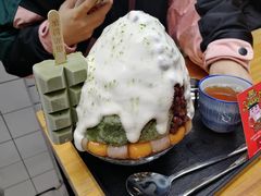抹茶生乳かき氷-WONDER ICE 萬得冰田(建設路总店)