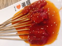 生牛肉小串-潮庭·大连海鲜·炭火烧烤·扇贝王(大连店)