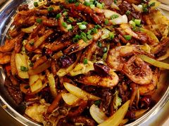 干锅牛肉虾（大份）-干锅鱼庄(北京荟聚西红门购物中心店)