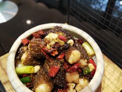 宫爆羊肚菌-夜宴江景餐厅