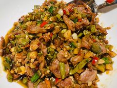 酸豆角鸡胗-兰湘子·湘菜小炒(济南领秀城店)
