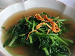 高汤虫草花浸时蔬-正佳广场万豪酒店-粤菜餐厅·点心·海鲜·聚餐