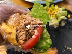 芝士金枪鱼太阳蛋可颂-251#coffee roasters(沿河东路店)