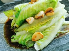 拍蒜奶油时蔬-令氏家外家周秦食府(高新店)